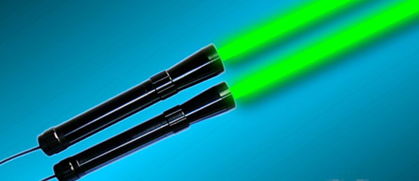 緑色 レーザー 懐中電灯 ビーム拡大器 レーザー照明